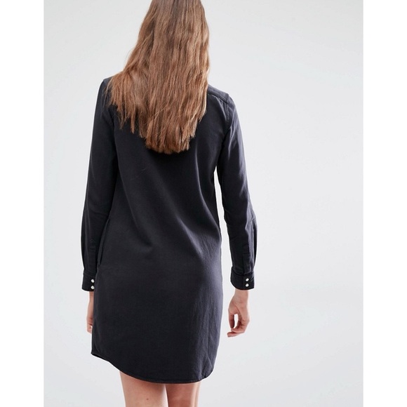 | levi’s • lil’ bit country iconic denim western shirt dress | - Picture 4 of 6